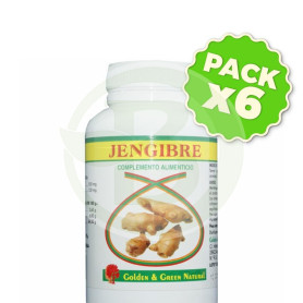 Pack 6x Jengibre Golden Green 90 Cápsulas
