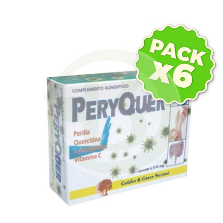 Pack 6x Peryquer 60 Cápsulas Golden Green