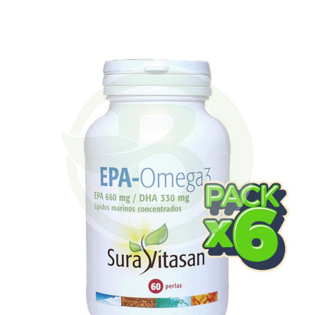Pack 6x EPA-Omega 3 60 Perlas Sura Vitasan