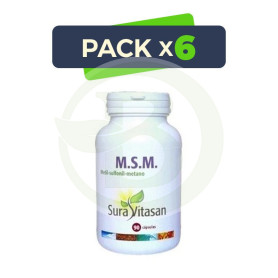 Pack 6x MSM 850Mg. 90 Cápsulas Sura Vitasan