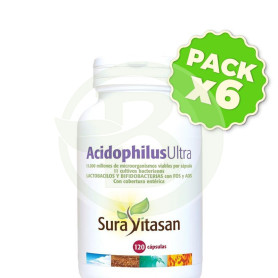 Pack 6x Acidophilus Ultra 120 Cápsulas Sura Vitasan