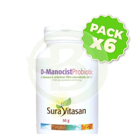 Pack 6x D-Manocist Probiotic 50Gr. Sura Vitasan