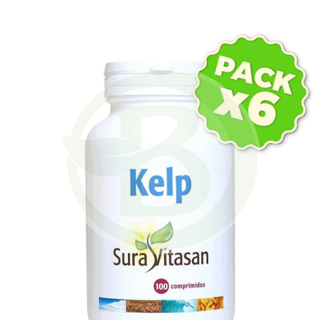 Pack 6x Kelp 100 Comprimidos Sura Vitasan