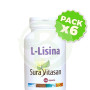 Pack 6x L-Lisina 500Mg. 100 Cápsulas Sura Vitasan