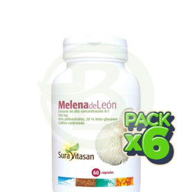 Pack 6x Melena de León 500Mg. 60 Cápsulas Sura Vitasan