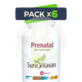 Pack 6x Prenatal Multinutrient 90 Cápsulas Sura Vitasan