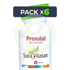 Pack 6x Prenatal Multinutrient 90 Cápsulas Sura Vitasan