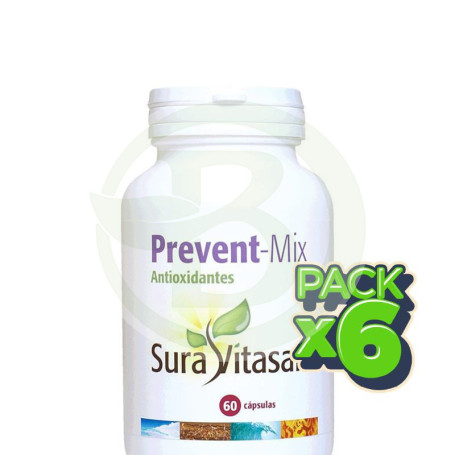 Pack 6x Prevent-Mix 60 Cápsulas Sura Vitasan