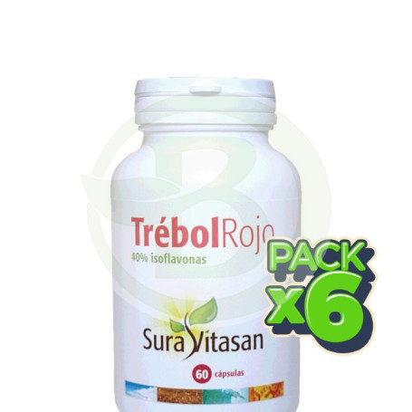 Pack 6x Trébol Rojo 60 Cápsulas Sura Vitasan