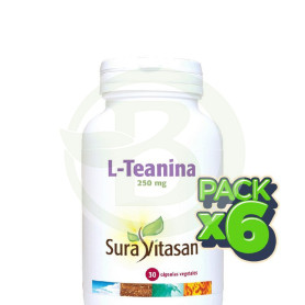 Pack 6x L-Teanina 250Mg. 30 Cápsulas Sura Vitasan