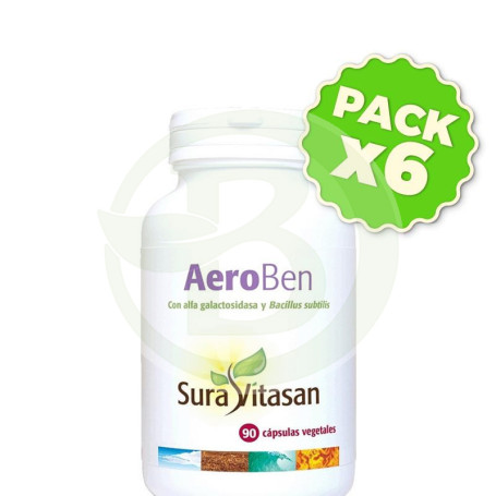 Pack 6x Aeroben 90 Cápsulas Sura Vitasan