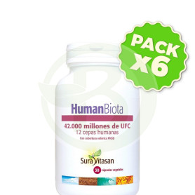 Pack 6x Human Biota 30 Cápsulas Sura Vitasan