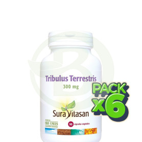Pack 6x Tribulus Terrestris 90 Cápsulas Sura Vitasan