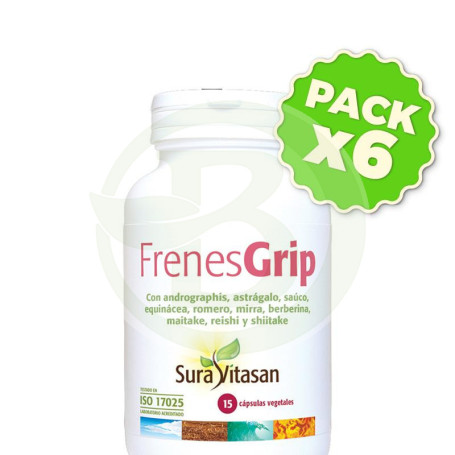 Pack 6x Frenes Grip 15 Cápsulas Sura Vitasan