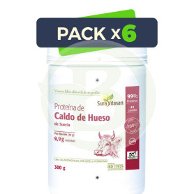 Pack 6x Proteína De Caldo De Hueso 300Gr. Sura Vitasan