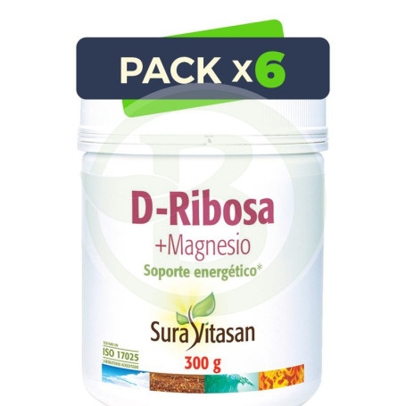Pack 6x D-Ribosa + Magnesio 300Gr Sura Vitasan