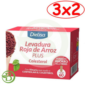 Pack 3x2 Levadura Roja De Arroz Plus 60 Cápsulas Dietisa