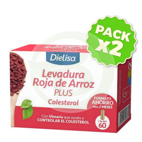 Pack 2x Levadura Roja De Arroz Plus 60 Cápsulas Dietisa
