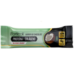 Barrita De Chocolate Proteína+Colágeno Coco 50G Forticoll