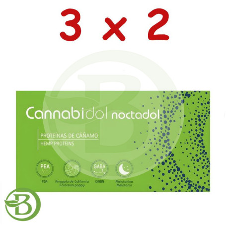 Pack 3x2 Cannabidol Noctadol 40 Cápsulas Tegor