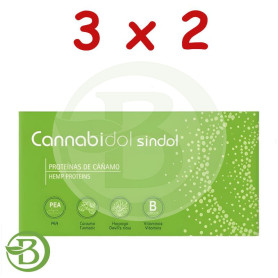 Pack 3x2 Cannabidol Sindol 20 Cápsulas Tegor