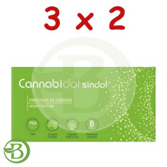 Pack 3x2 Cannabidol Sindol 20 Cápsulas Tegor