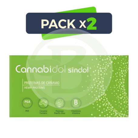 Pack 2x Cannabidol Sindol 20 Cápsulas Tegor