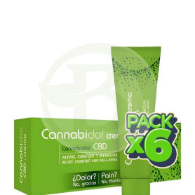 Pack 6x Cannabidol Crema 75Ml Tegor