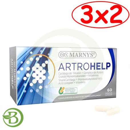 Pack 3x2 Artrohelp 60 Cápsulas Marnys