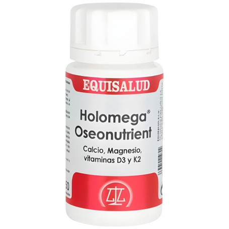 Holomega Oseonutrient Ca y Mg con D3/K2 50 Cápsulas Equisalud