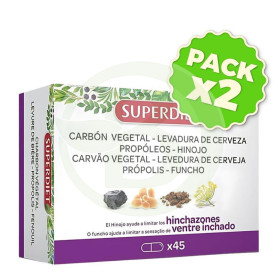 Pack 2x Cuarteto De Hinojo Hinchazones 45 Capsulas Superdiet