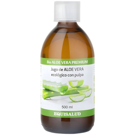 Jugo Premium De Aloe Vera Ecológico con Pulpa 500Ml Equisalud