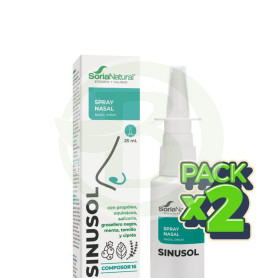 Pack 2x Composor 16 Sinusol Spray Nasal 25ml Soria Natural