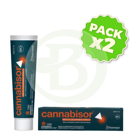 Pack 2x Cannabisor Efecto Calor Pomada 60Ml Soria Natural