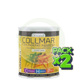 Pack 2x Collmar Colágeno Marino Cúrcuma Vainilla 300Gr. Drasanvi