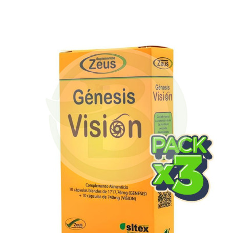Pack 3x Génesis Visión 20 Cápsulas Zeus