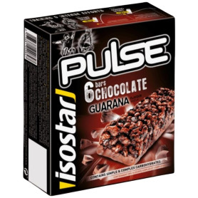 Barritas Pulse Chocolate Sabor Guaraná 6 Unidades Isostar
