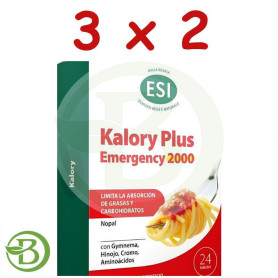 Pack 3x2 Kalory Plus Emergency 2000 24 Comprimidos Esi