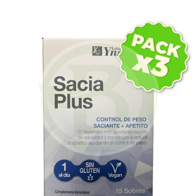 Pack 3x Saciaplus 15 Sobres Ynsadiet
