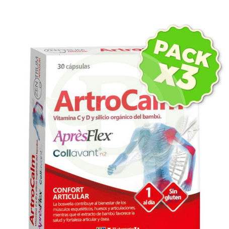 Pack 3x Zentrum Artrocalm 30 Cápsulas Ynsadiet