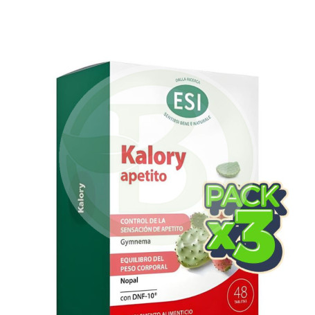 Pack 3x Kalory Apetito 48 Comprimidos Esi