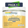 Pack 3x Magnesium Bisglycinate Polvo 179G (68 Dosis) Solaray