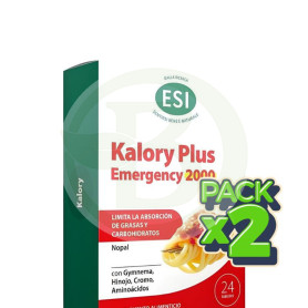Pack 2x Kalory Plus Emergency 2000 24 Comprimidos Esi