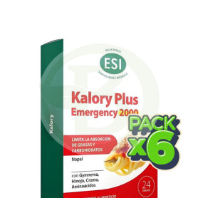 Pack 6x Kalory Plus Emergency 2000 24 Comprimidos Esi