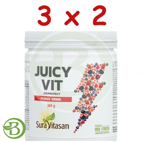 Pack 3x2 JuicyVit Oxiprotect 305Gr. Sura Vitasan