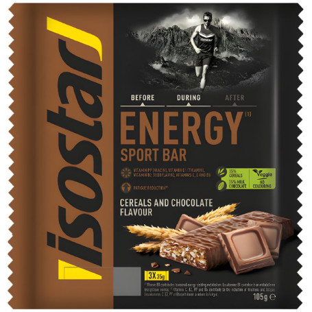 Barrita High Energy De Chocolate 3 Unidades Isostar