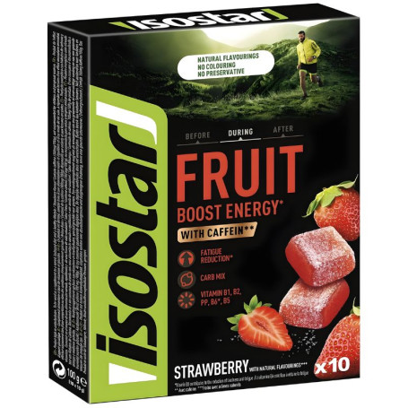 Energy Fruit Boost Sabor Fresa 10 Gominolas Isostar