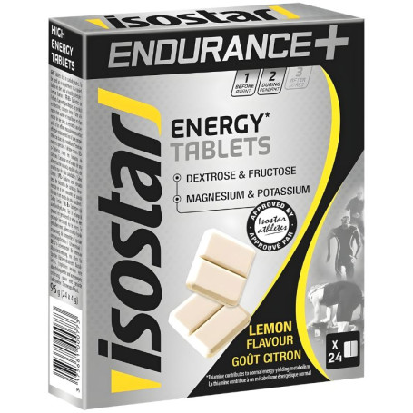 Energy Tablets Sabor Limón 24 Tabletas Isostar