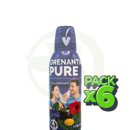 Pack 6x Drenantia Pure 600Ml Novadiet
