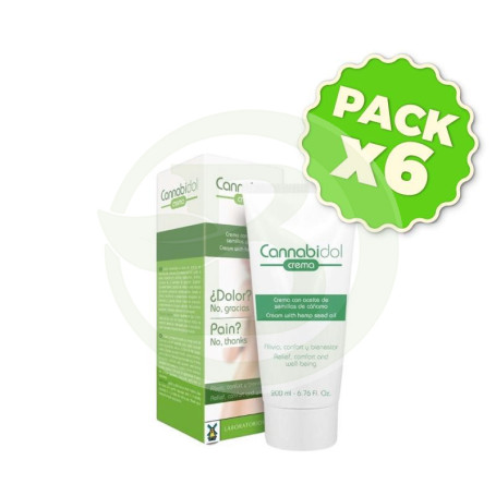 Pack 6x Cannabidol Crema 200Ml. Tegor